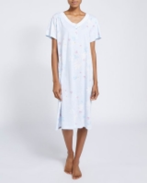 Short-Sleeved Cotton Lace Nightdress 10.00 €