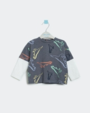 Dunnes Stores  Leigh Tucker Willow 100% Cotton Benji Baby Twofer Top (3 mon