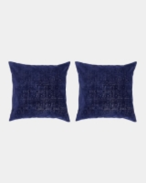 Dunnes Stores  Cut Velvet Cushion Covers - Pack Of 2