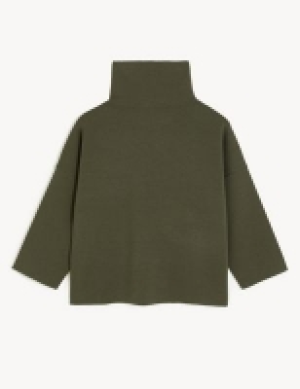 Jaeger Merino Wool Funnel Neck Jumper