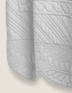 Pure Cotton Embroidered Trapunto Bedspread