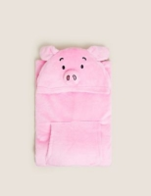Kids Fleece Percy Pig Hooded Blanket