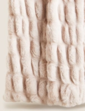 M&s Collection Faux Fur Throw