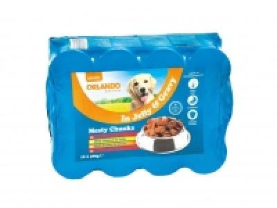 Lidl  Orlando Dog Food Chunks in Jelly & Gravy