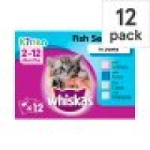 Tesco  Whiskas 2-12Mth Jelly Fish Selection