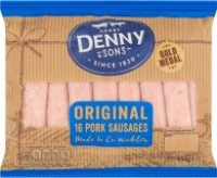 Mace Denny Gold Medal 16 Pork Sausages - Price Marked / Black / White P