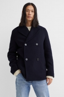 HM  Wool-blend pea coat