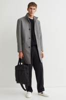 HM  Wool-blend funnel-collar coat