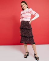 Dunnes Stores  Savida Heart Print Skirt
