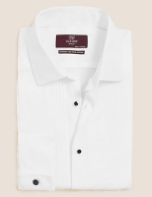 Marks and Spencer M&s Collection Luxury Regular Fit Pure Cotton Dinner Shirt