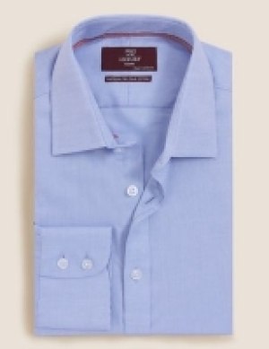 Marks and Spencer M&s Collection Luxury Tailored Fit Pure Cotton Shirt