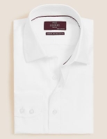 Marks and Spencer M&s Collection Luxury Regular Fit Easy Iron Pure Cotton Shirt