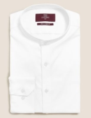 M&s Collection Luxury Slim Fit Cotton Twill Stretch Shirt