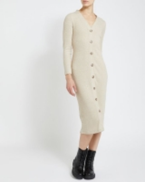 Button Front Knit Dress