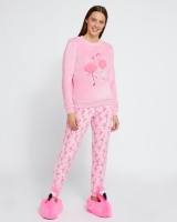Dunnes Stores  Savida Flamingo Fleece Pyjamas