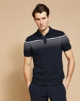 Dunnes Stores  Paul Costelloe Living Navy Stripe Polo
