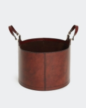 Paul Costelloe Living Leather Basket