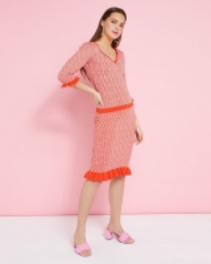 Savida Frill Sleeve Knit Top