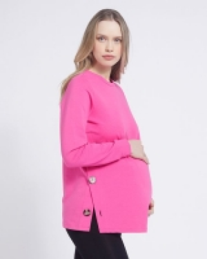 Dunnes Stores  Savida Maternity Button Detail Sweatshirt