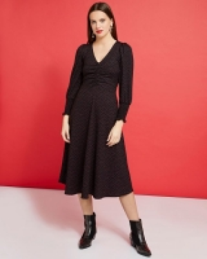 Savida Print Midi Jersey Dress