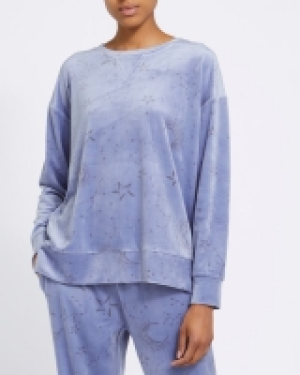 Dunnes Stores  Velour Lounge Pyjama Top