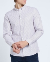Dunnes Stores  Slim Long-Sleeved Oxford Stripe