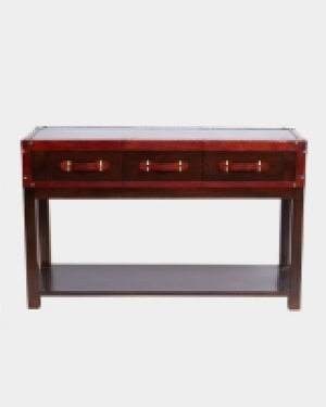 Paul Costelloe Living Leather Console Table