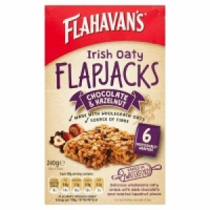Flahavans Irish Oaty Flapjacks Chocolate & Hazelnut 6 Pack