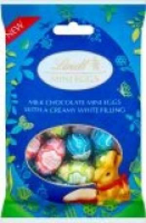 Mace Lindt Gold Bunny Milk & White Mini Eggs Bag