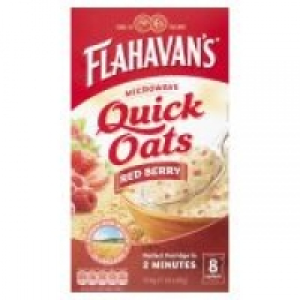 Flahavans Microwave Quick Oats Red Berry Sachets
