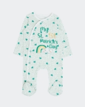 St Patricks Day Sleepsuit (Newborn - 9 months)