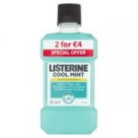 EuroSpar Listerine Mouthwash Twin pack Range - Price Marked