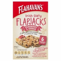 Centra  Flahavans Irish Oaty Flapjacks Cranberry & Orange 6 Pack 24