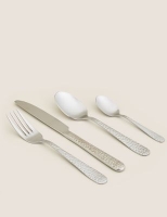 Marks and Spencer  24 Piece Hammered Metal Cutlery Set