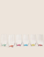 Marks and Spencer  Set of 6 Multicoloured Highball Glasses