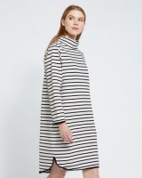 Dunnes Stores  Carolyn Donnelly The Edit Stripe Curved Hem Dress