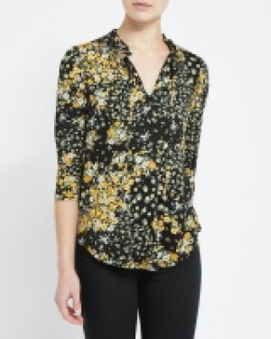 Floral 3/4 Sleeve Top