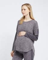Dunnes Stores  Maternity Long-Sleeved Pyjama Top
