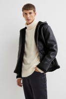 HM  Teddy-lined hooded jacket