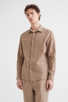 HM  Linen-blend shirt Slim Fit