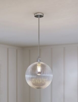 Marks and Spencer  Ridged Glass Ceiling Lamp Shade