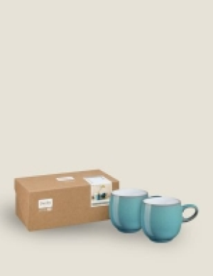 Marks and Spencer Denby Set of 2 Azure Curve Mugs