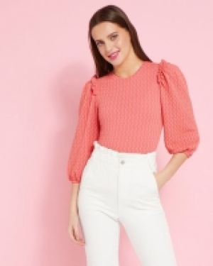 Dunnes Stores  Savida Nati Puff Sleeve Top