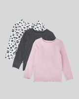 Dunnes Stores  Rib Top - Pack Of 3 (6 months - 4 years)