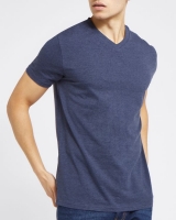 Dunnes Stores  Slim Fit V-Neck Stretch T-Shirt