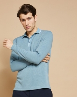 Dunnes Stores  Paul Costelloe Living Green Long-Sleeved Polo Shirt