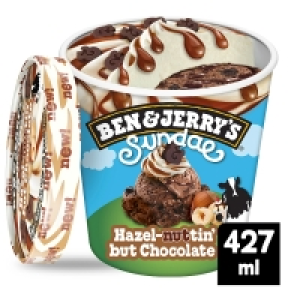 Ben & Jerrys Sundae Hazel-nuttin But Chocolate 427ml