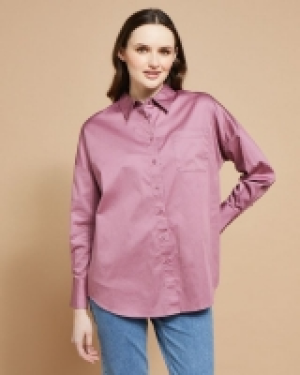 Paul Costelloe Living Studio Purple Pocket Shirt