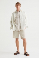 HM  Regular Fit Linen-blend shorts