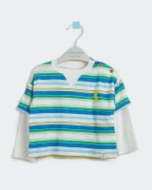 Dunnes Stores  Leigh Tucker Willow 100% Cotton Duke Twofer Top (3 months - 